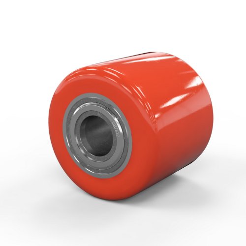 Ролик 80х70 полиуретан / металл с подшипниками Ролик 80х70 полиуретан / металл с подшипниками