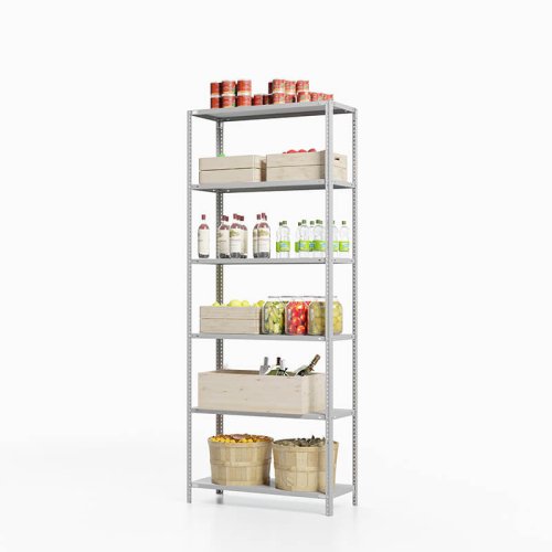 Стеллаж для погреба ТС Лайт, 2000x1200x300 мм. Полки: 6 шт. металл (ТС 20120360)