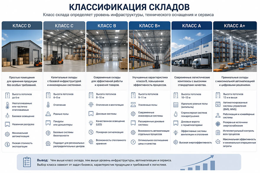 Классификация складов